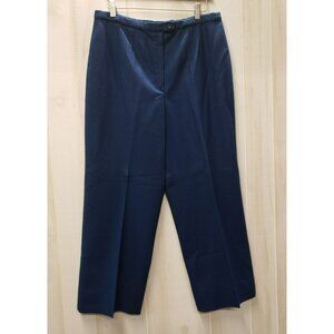 Vintage Pendleton Wool High-Waisted Trousers, Navy Blue, 32" waist, front zip
